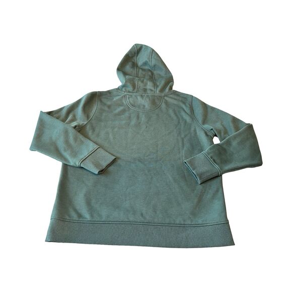 Carhartt Womens Large Green Relaxed Work Rain Defender Outdoor Logo Hoodie - Picture 2 of 5